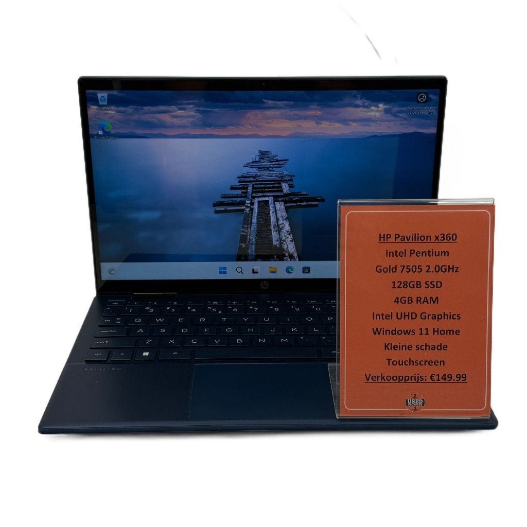 HP Pavilion x360 Laptop | Touch | Intel Pentium 128GB SSD, Computers en Software, Windows Laptops, Zo goed als nieuw, 11 inch