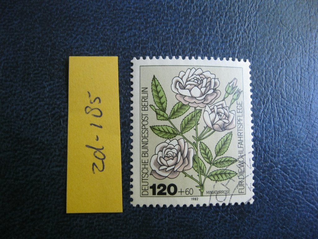 berlijn - roos 1985 (zd-185), Ophalen of Verzenden, Overige periodes, Gestempeld