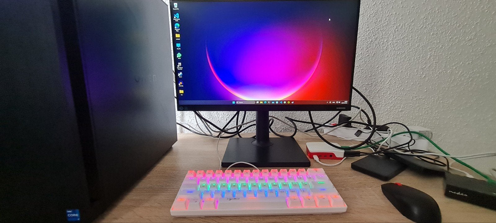 Gaming pc HP omen 25l RTX 3060 Ti 8gb Inc samsung monitor, Met monitor, Refurbished, Ophalen of Verzenden, Gaming