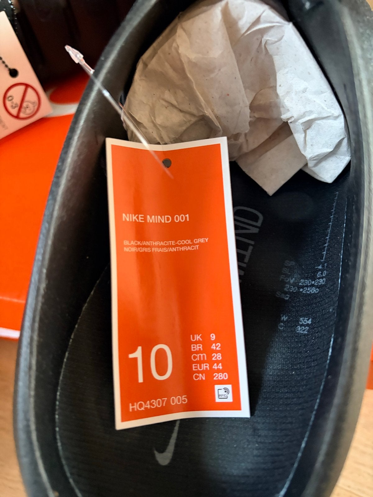 Nike Mind 001 Slippers Zwart - Maat 44, Ophalen, Nieuw, Zwart, Slippers