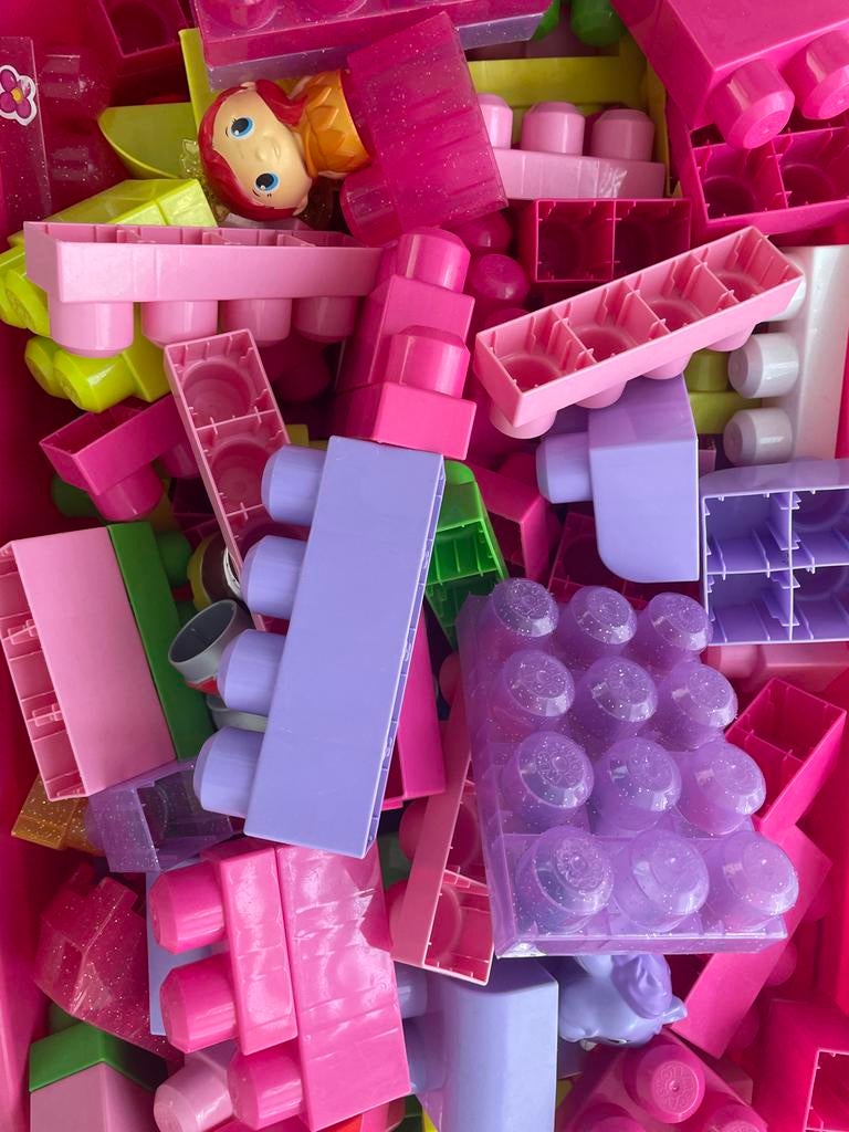 Mega Bloks Kasteel Bouwset met Poppetjes, Ophalen, Zo goed als nieuw, Megabloks