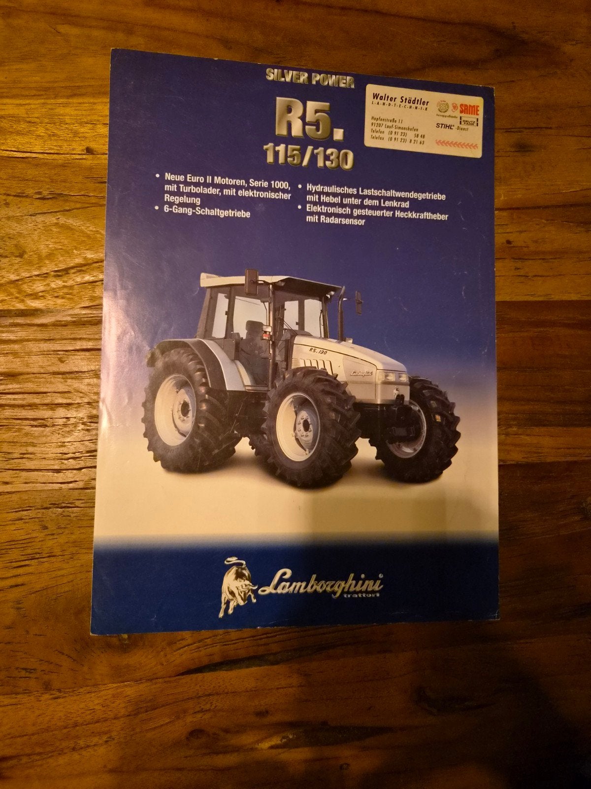 tractor folder Lamborghini R5 115/130, Ophalen of Verzenden