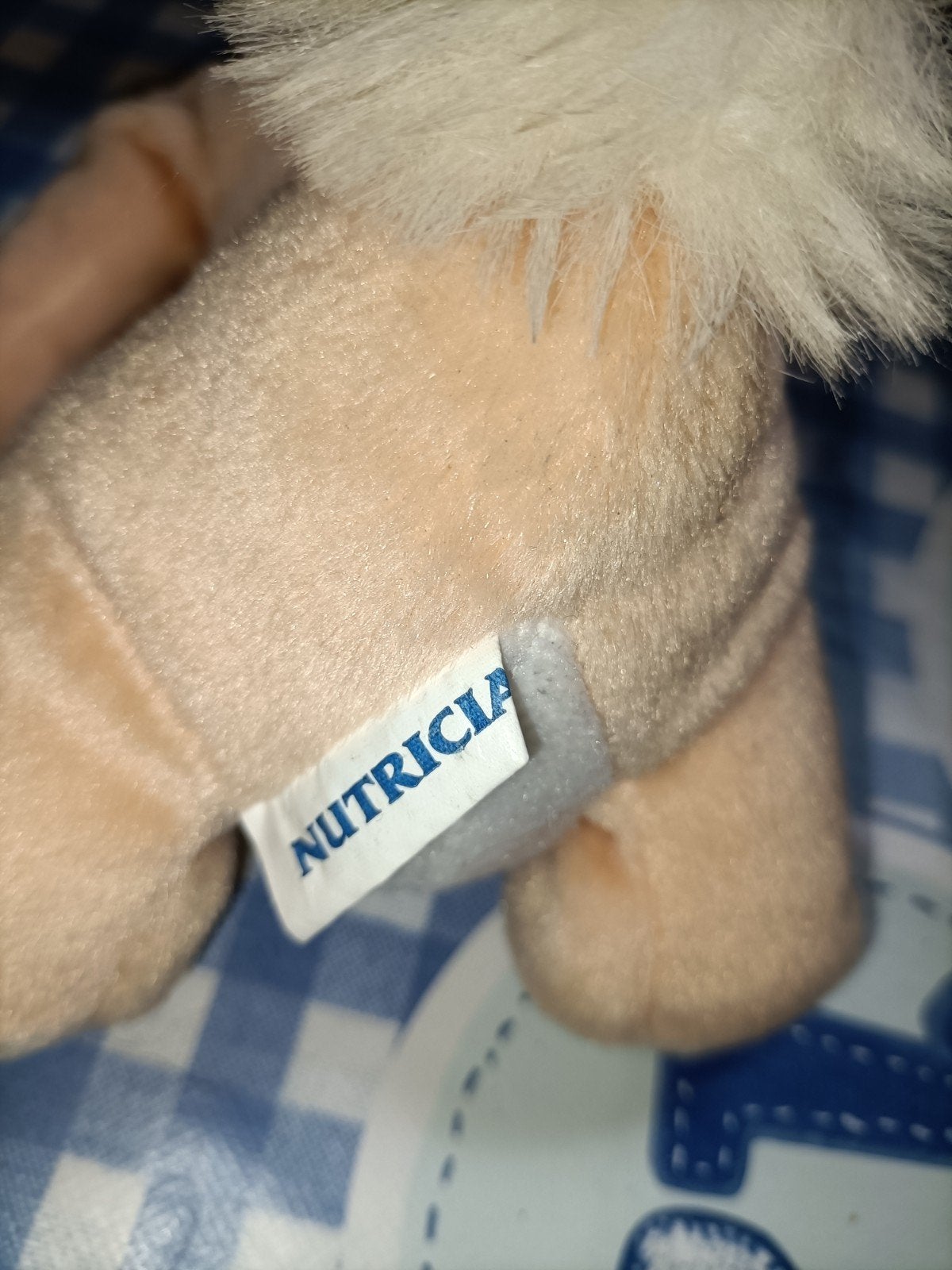 Nutricia konijn knuffel 20 cm groot, Ophalen of Verzenden, Zo goed als nieuw, Konijn