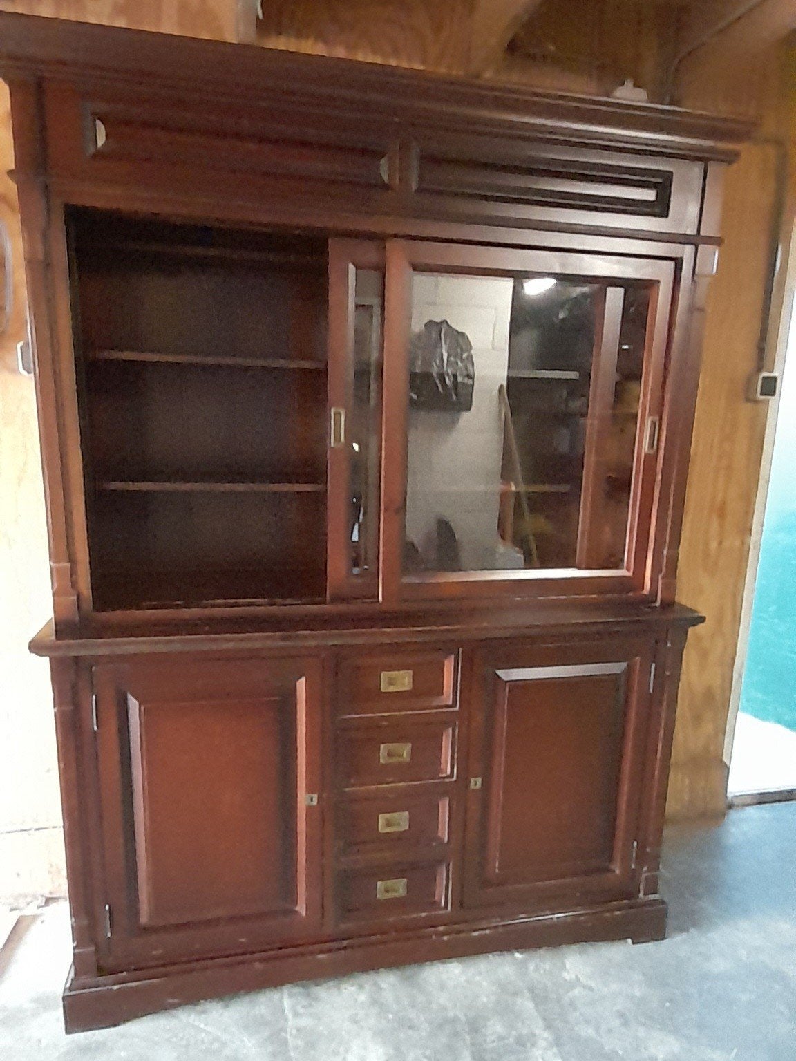 Klassieke kast (grenenhout), Ophalen, Gebruikt, Met deur(en), 200 cm of meer