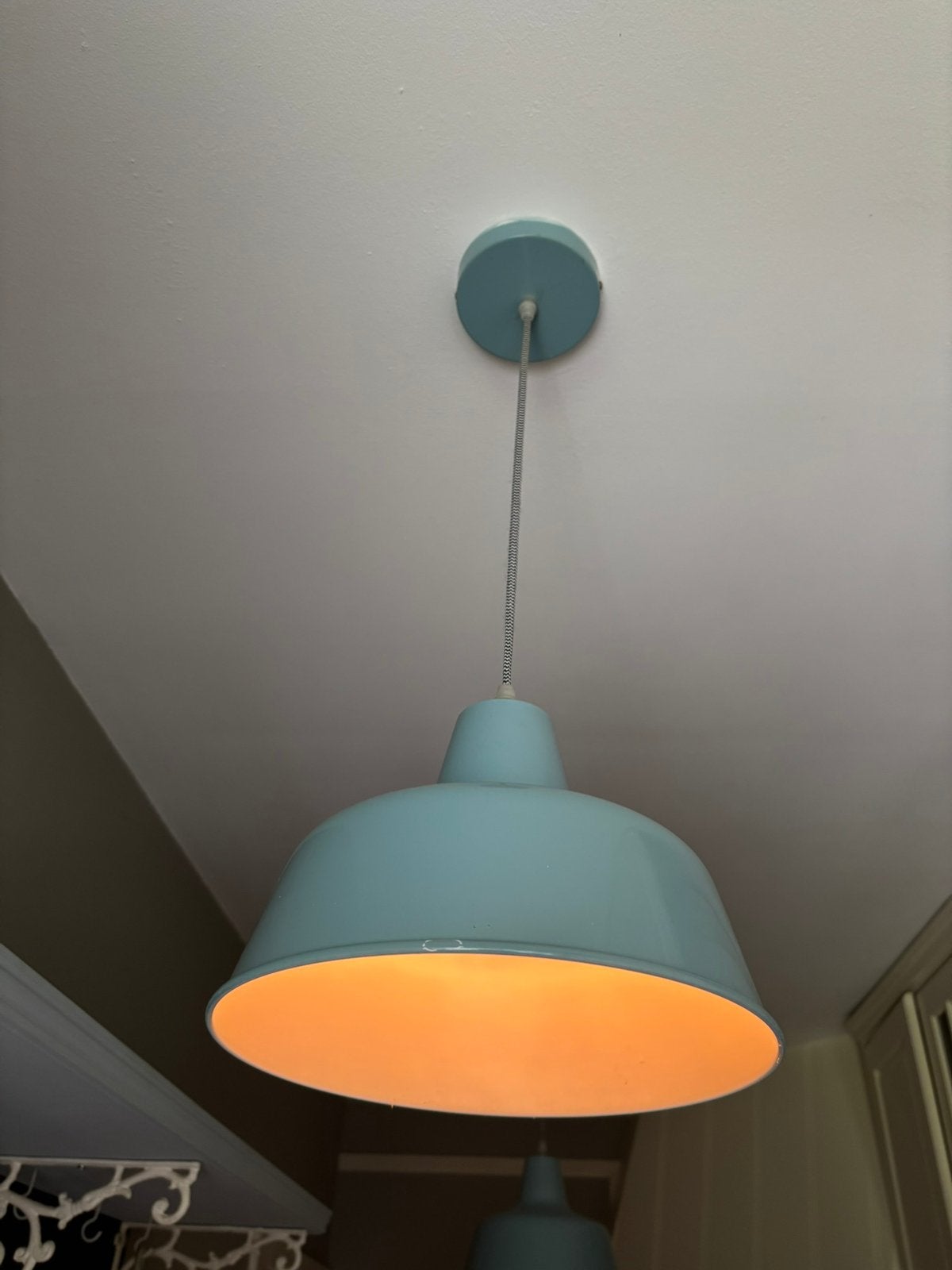Emaille hanglampen, Ophalen of Verzenden, Zo goed als nieuw