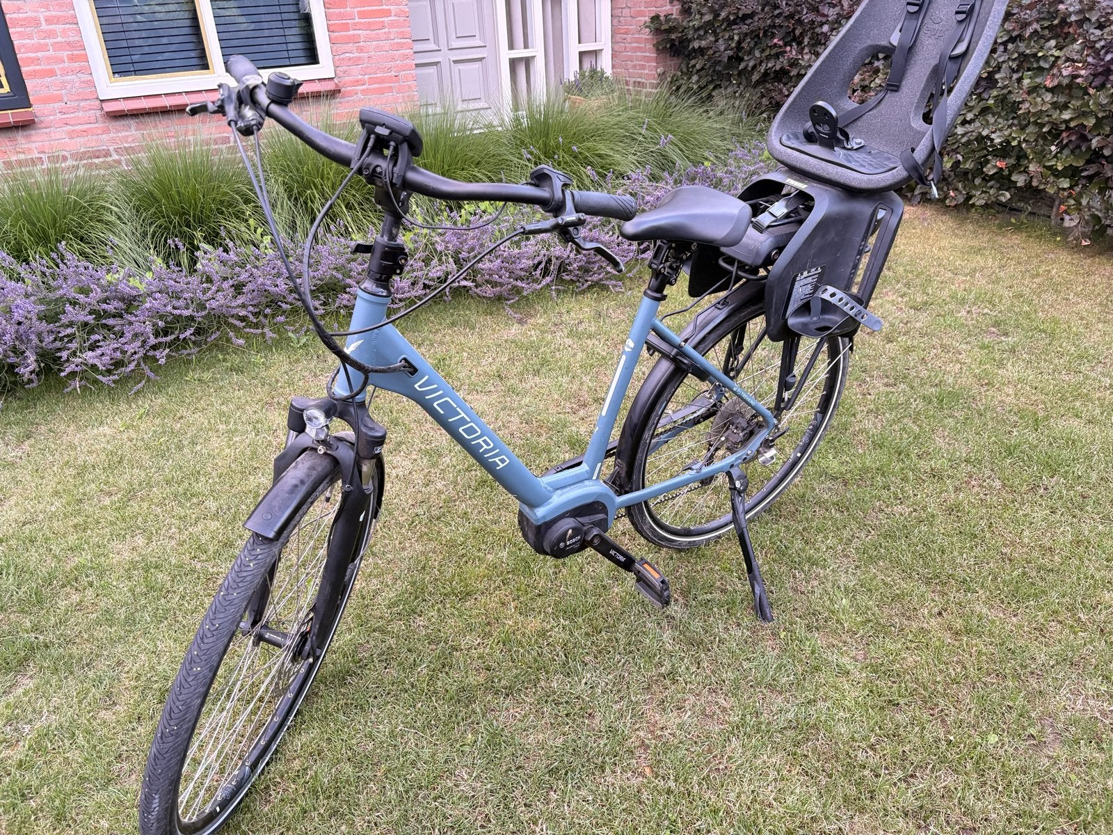 Victoria eTrekking 6.3 elektrische fiets (met kinderzitje), Fietsen en Brommers, Elektrische fietsen, Zo goed als nieuw, 51 tot 55 cm