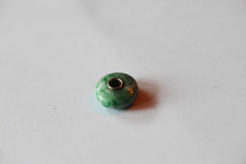 Trollbeads. Glass bead. Light green, Sieraden, Tassen en Uiterlijk, Armbanden, Ophalen, Zo goed als nieuw, Met bedels of kralen