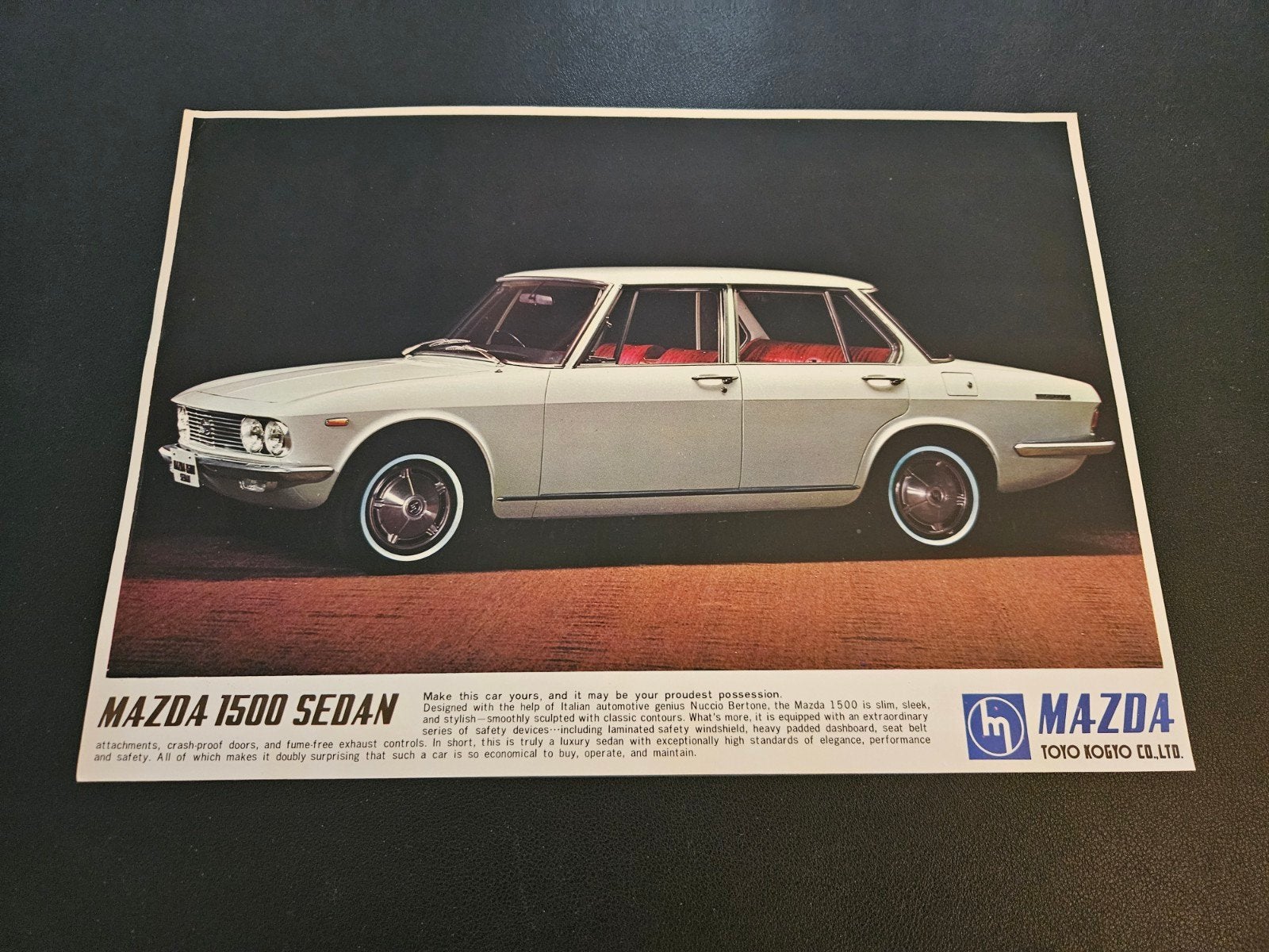 Leaflet Mazda 1500 Sedan, Ophalen of Verzenden, Zo goed als nieuw, Mazda