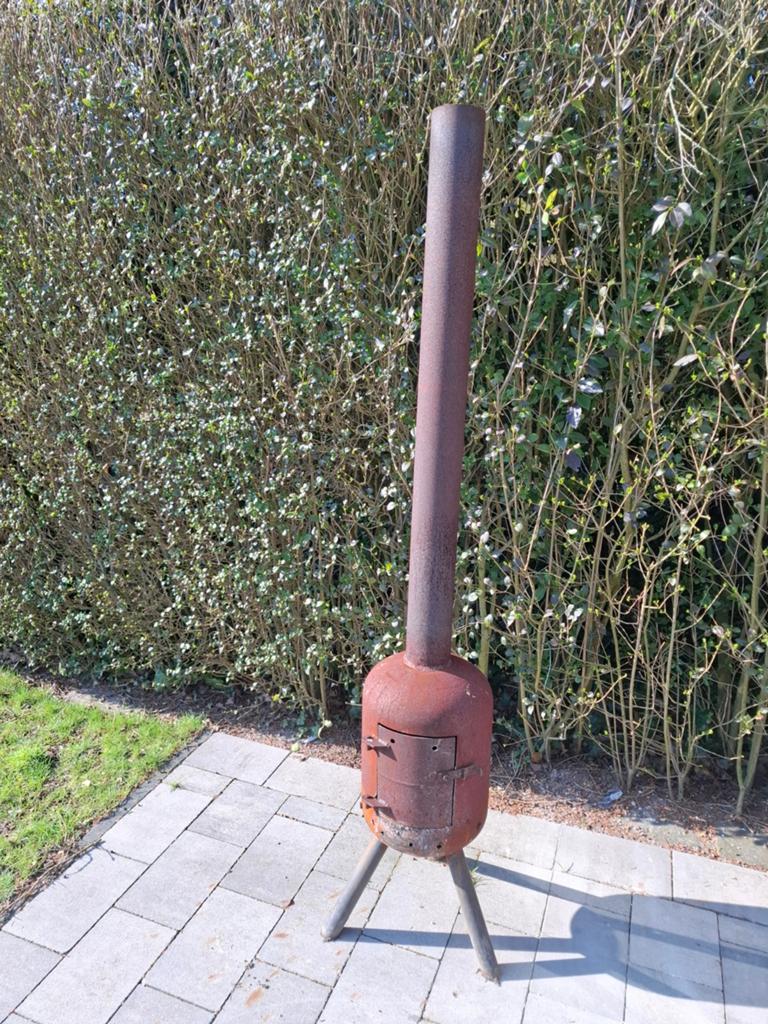 2x Buiten kachel van gasfles - Tuinverwarming, Ophalen, Gebruikt