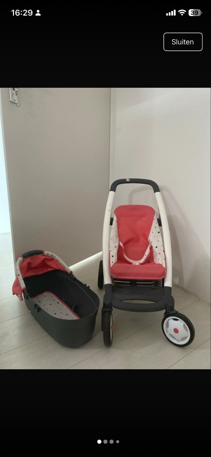 Quinny poppenwagen met reiswieg, Kinderen en Baby's, Speelgoed | Poppen, Ophalen, Zo goed als nieuw