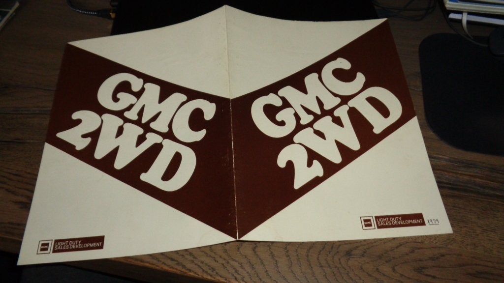 USA Folder  GMC  2WD  TRUCK  CHASSIS    1979, Verzenden, Zo goed als nieuw, Overige merken
