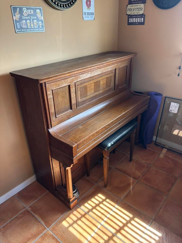 Kastpiano Steinbach, Ophalen, Gebruikt, Bruin, Piano