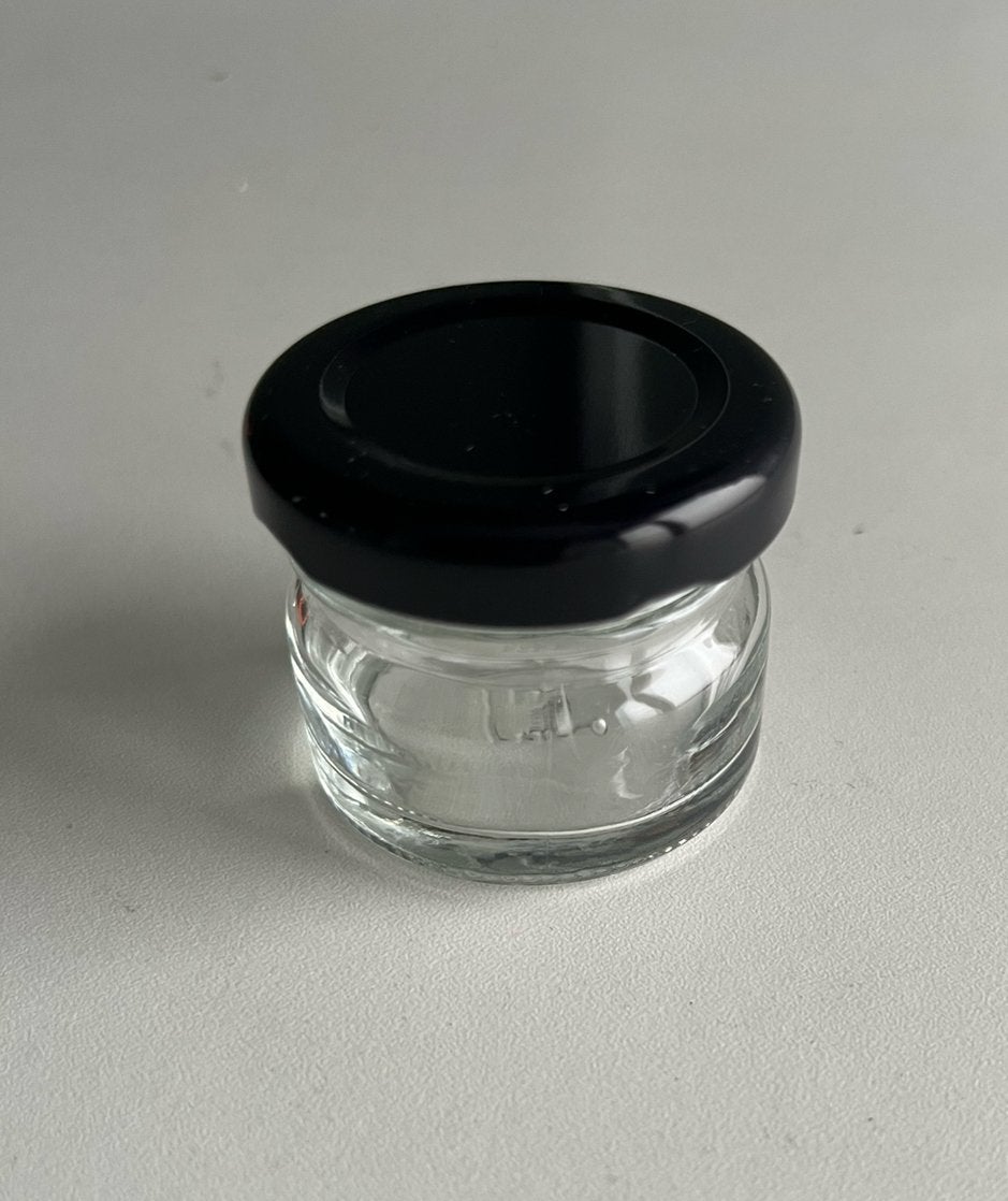 Glazen potjes (30 ml), Ophalen of Verzenden, Zo goed als nieuw, Overige typen