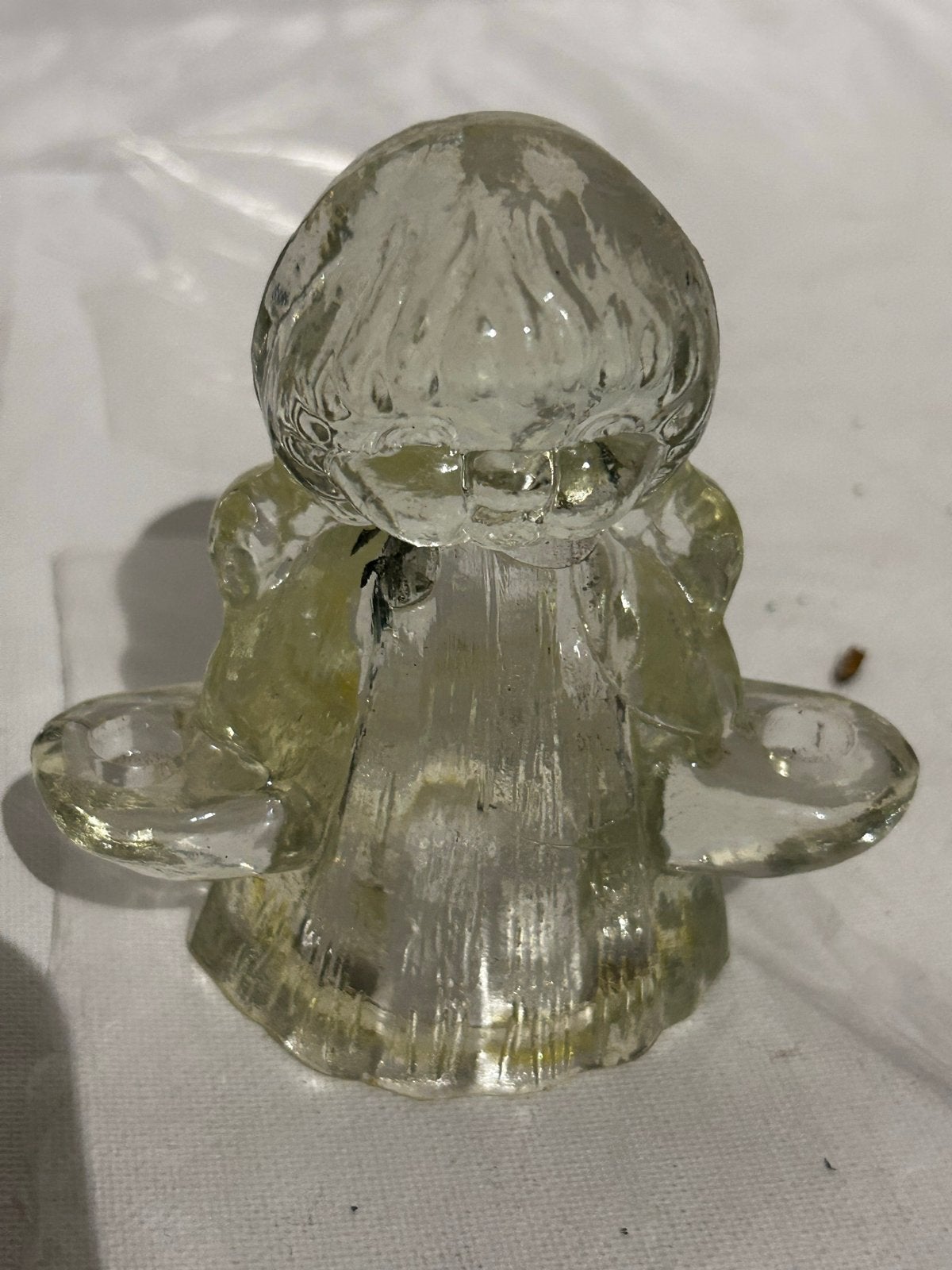 Glazen Engel Kaarsenhouder - Vintage Decoratie, Ophalen of Verzenden