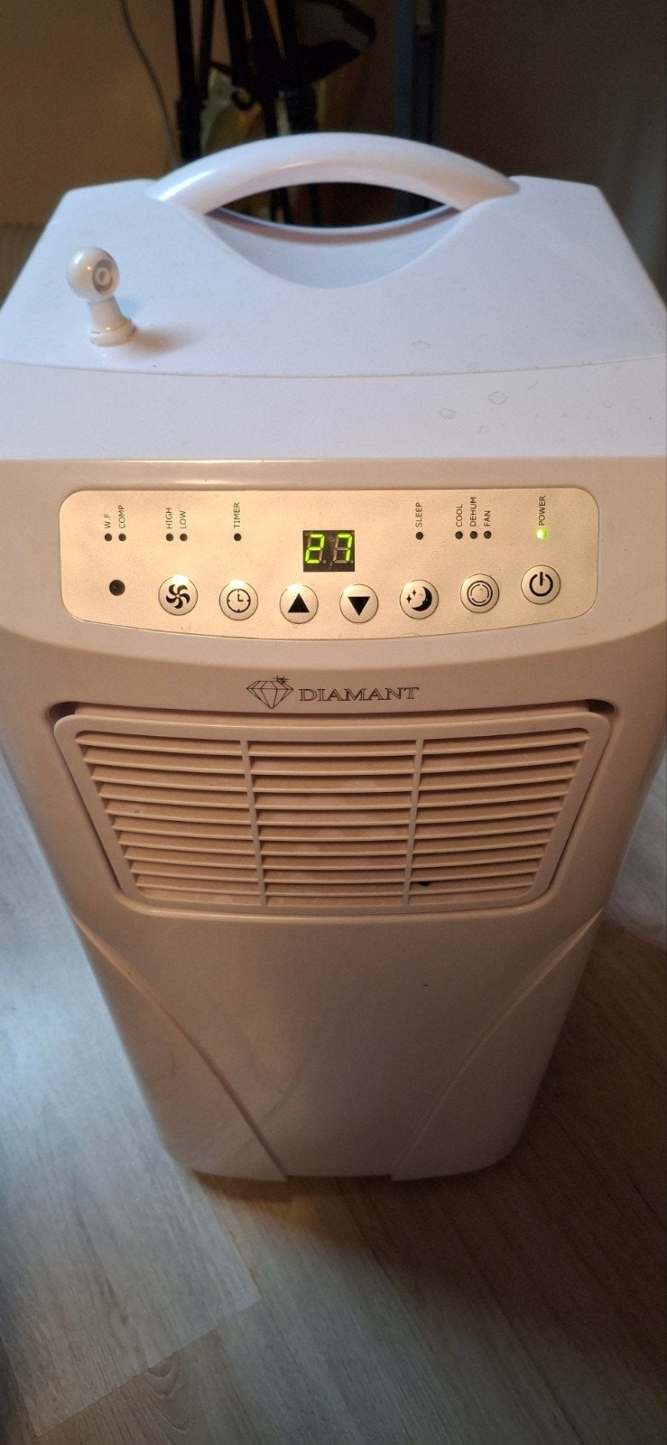 Te koop Diamant 7000 BTU mobiele airco, Witgoed en Apparatuur, Airco's, Ophalen, Timer, Minder dan 60 m³, 3 snelheden of meer
