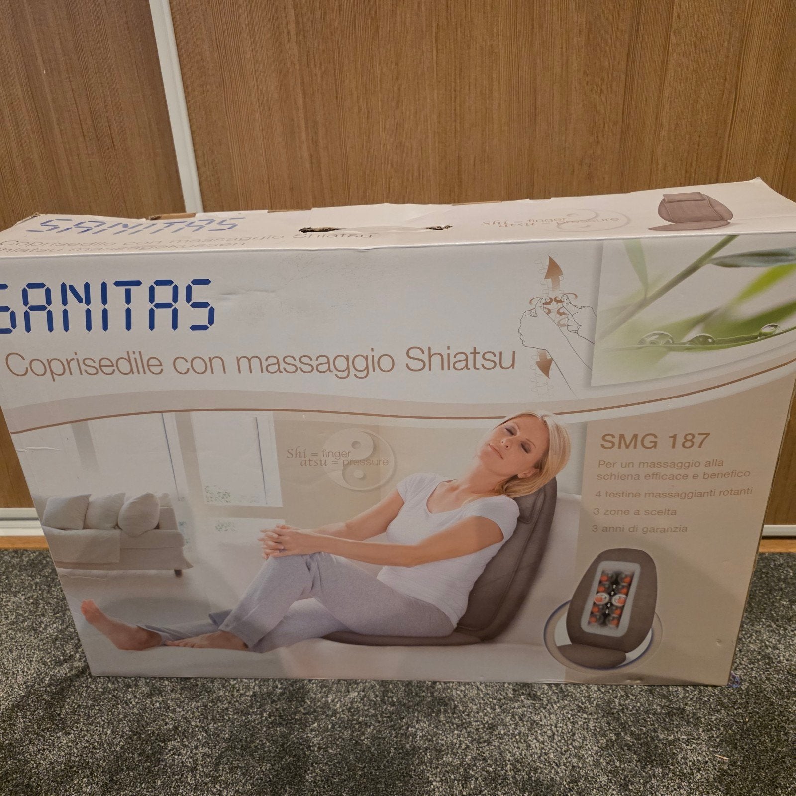 Sanitas Shiatsu Massagekussen SMG 187 - Zo goed als nieuw, Ophalen of Verzenden