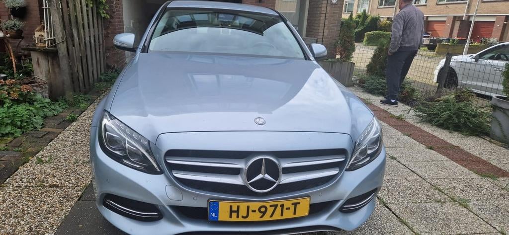 Mercedes-Benz C-Klasse C180 CDI 1.6 85KW 2015 Grijs, Auto's, 1385 kg, Zwart, 4 cilinders, Origineel Nederlands