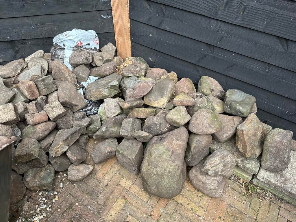 Diverse keien en stenen voor tuin of decoratie, Tuin en Terras, Grind, Keien en Split, Gebruikt, Kei, Grijs, Overige materialen