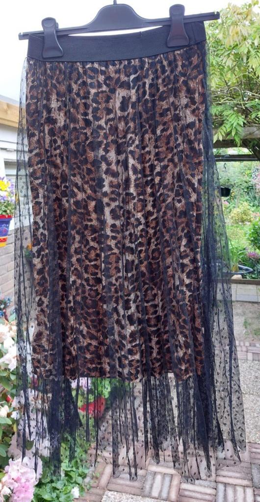Rokje met Tule en Tijgerprint., Ophalen of Verzenden, Nieuw, Bruin