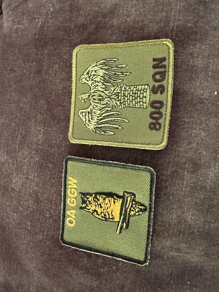 OA GGW & 800 Sqn patches, Ophalen of Verzenden, Gebruikt, Patch, Badge of Embleem