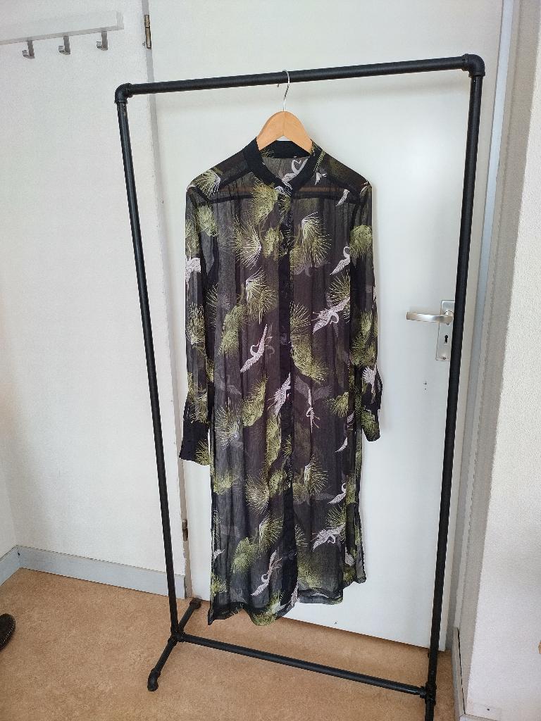 Rue de Femme Linea Long overhemdblouse doorschijnend, Verzenden, Zo goed als nieuw, Zwart