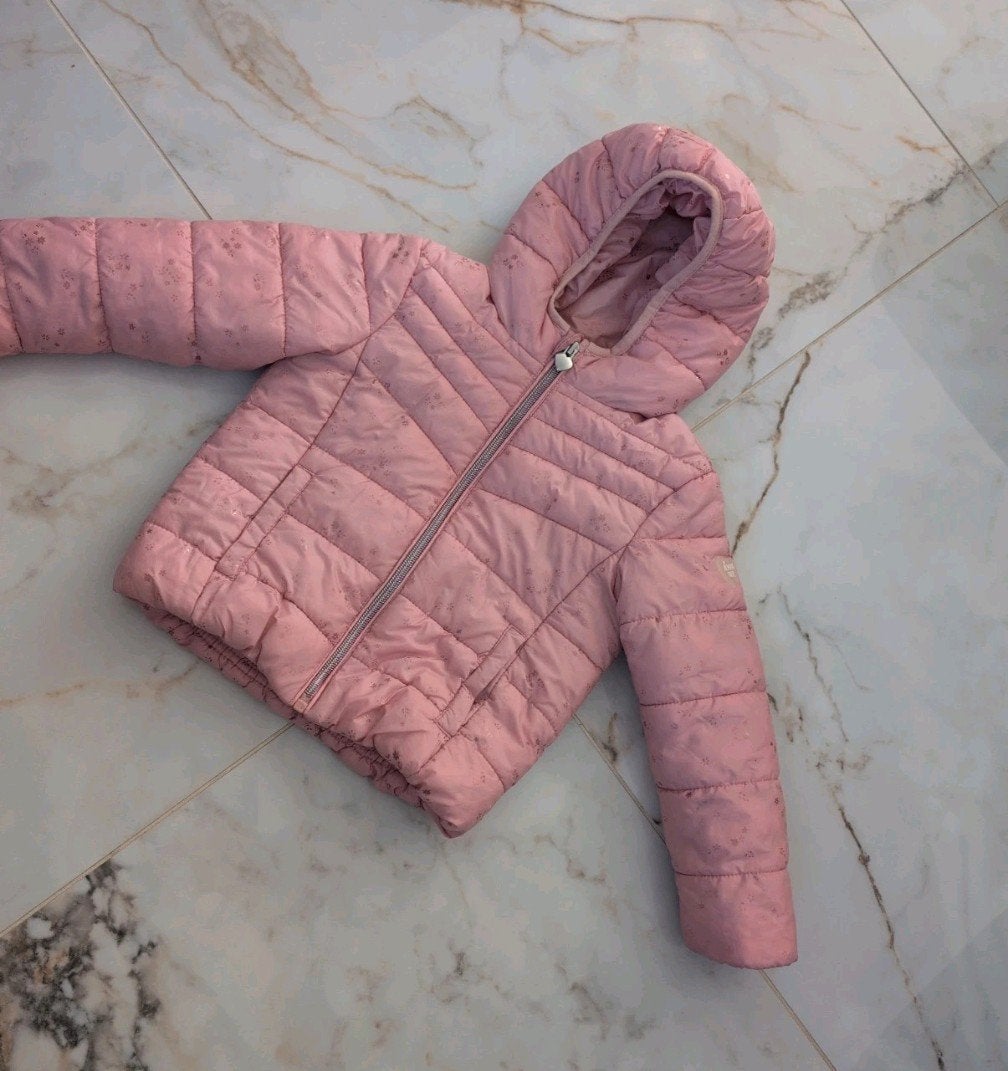 C&A Roze gewatteerde jas voor meisjes maat 98, Kinderen en Baby's, Ophalen of Verzenden, Zo goed als nieuw, C&A, Meisje