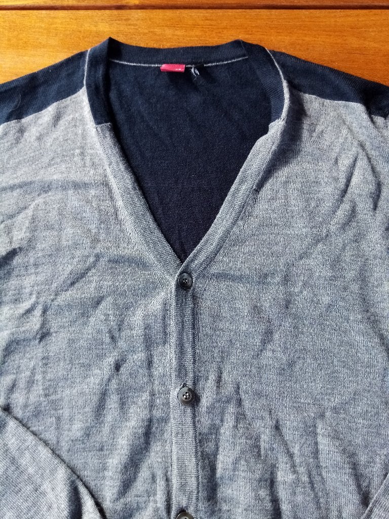 LIV Vest Grijs/Blauw Maat L - Nieuwstaat, Maat 52/54 (L), Meerkleurig, LIV, Ophalen of Verzenden