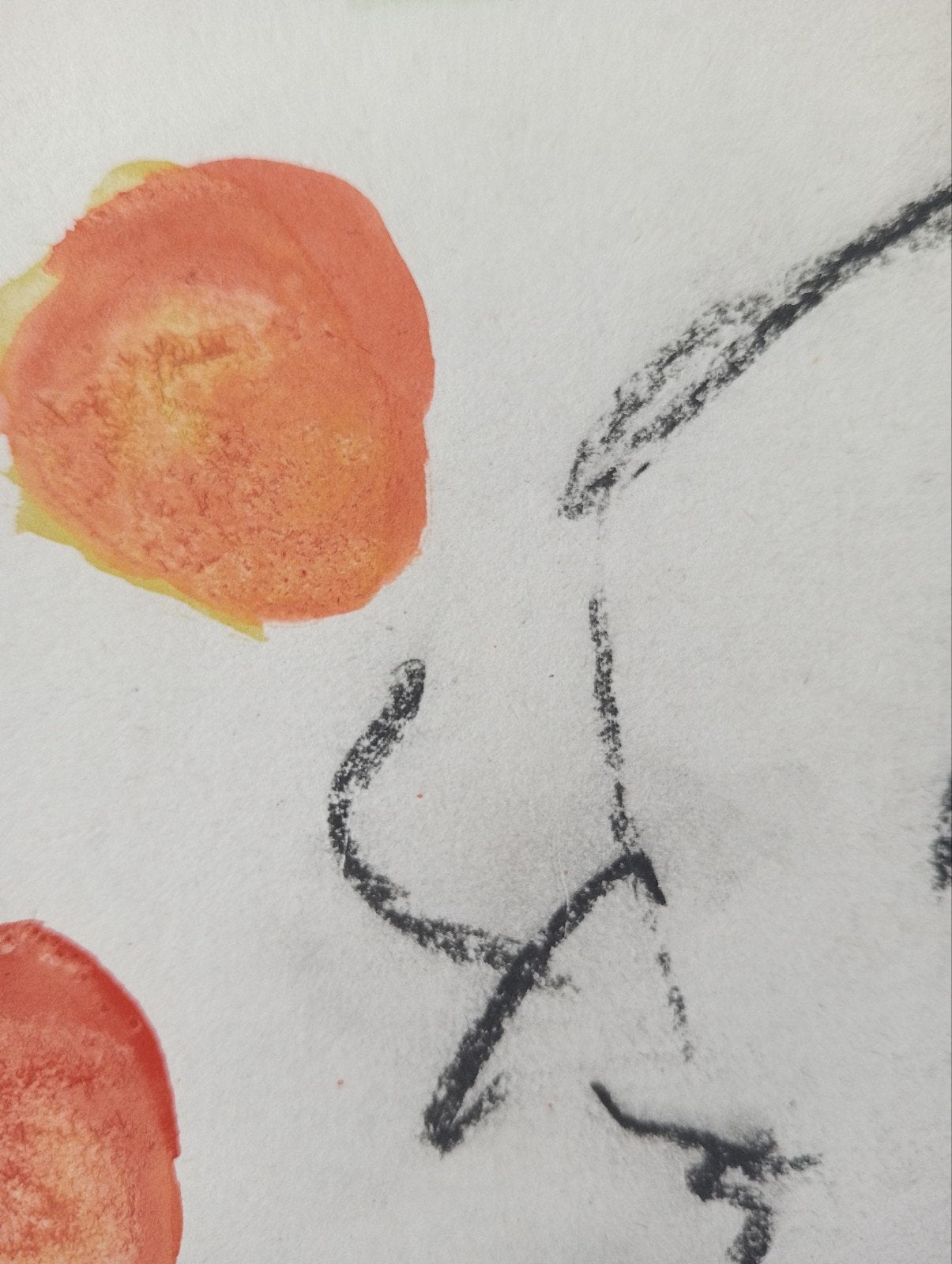 Schaap krijt met aquarel jaren 80-90, Antiek en Kunst, Ophalen of Verzenden