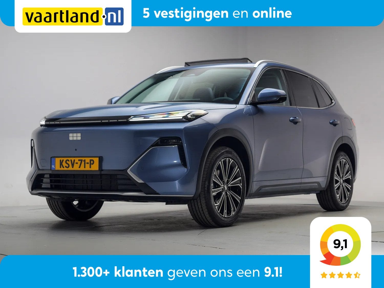 GEELY Starray EM-i Starray EM-i Max+ [ Panoramdak 136 km ele, Auto's, Jeep, Automaat, Gebruikt, Overige modellen, Blauw