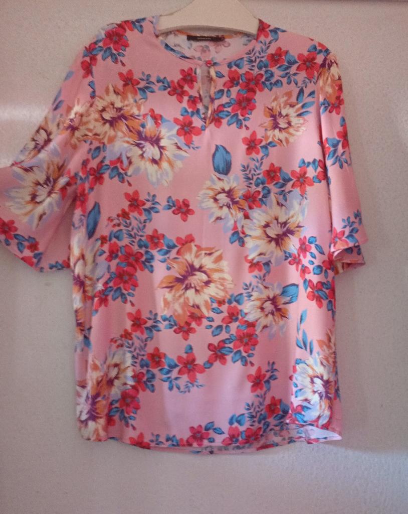 Graumann Denmark, blouse, shirt, top, XL, Kleding | Dames, Blouses en Tunieken, Zo goed als nieuw, Maat 46/48 (XL) of groter, Roze