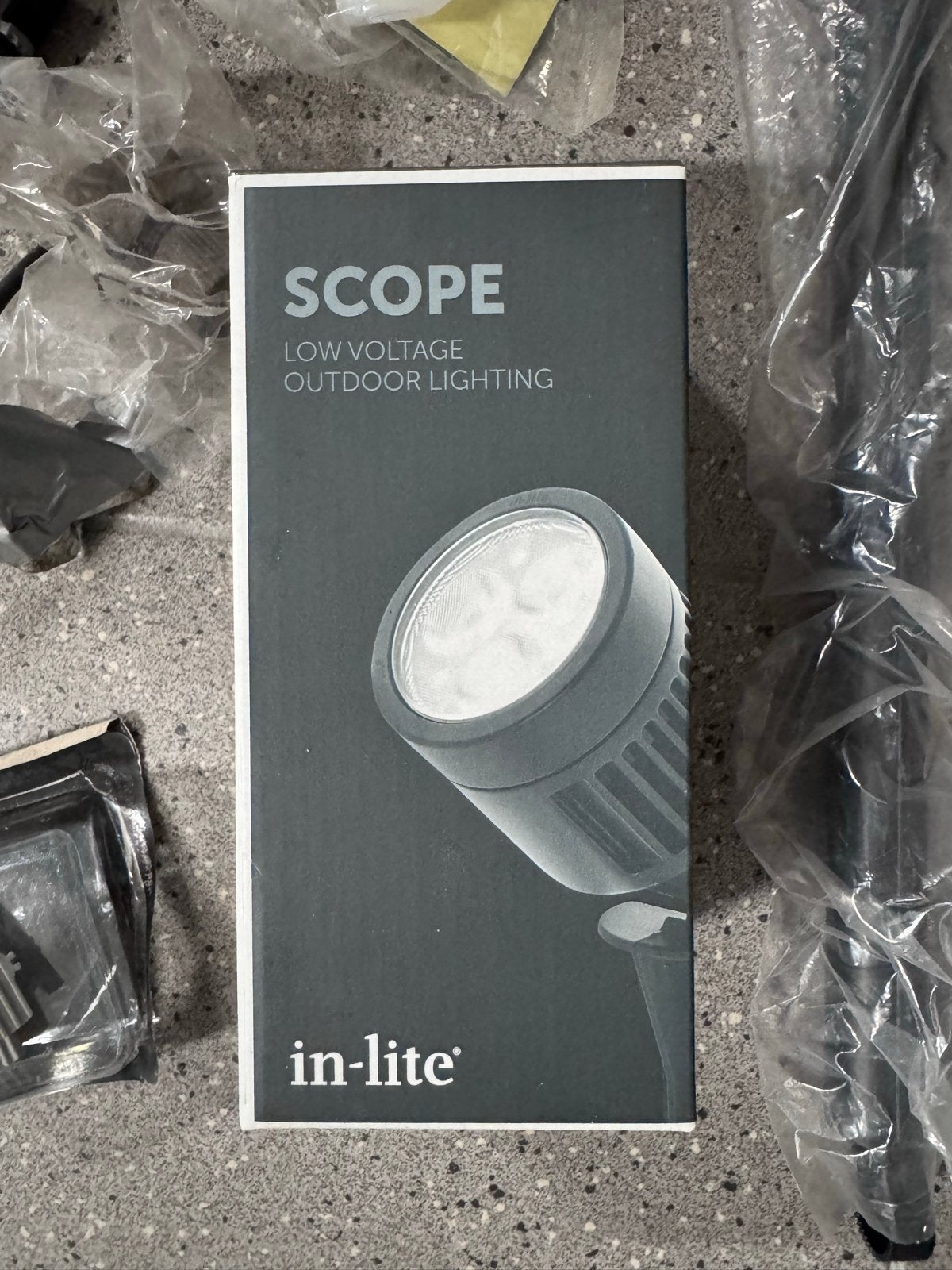 In-lite Scope 12V Tuinspot met diverse accessoires, Minder dan 50 watt, Ophalen of Verzenden, Netvoeding, Spots