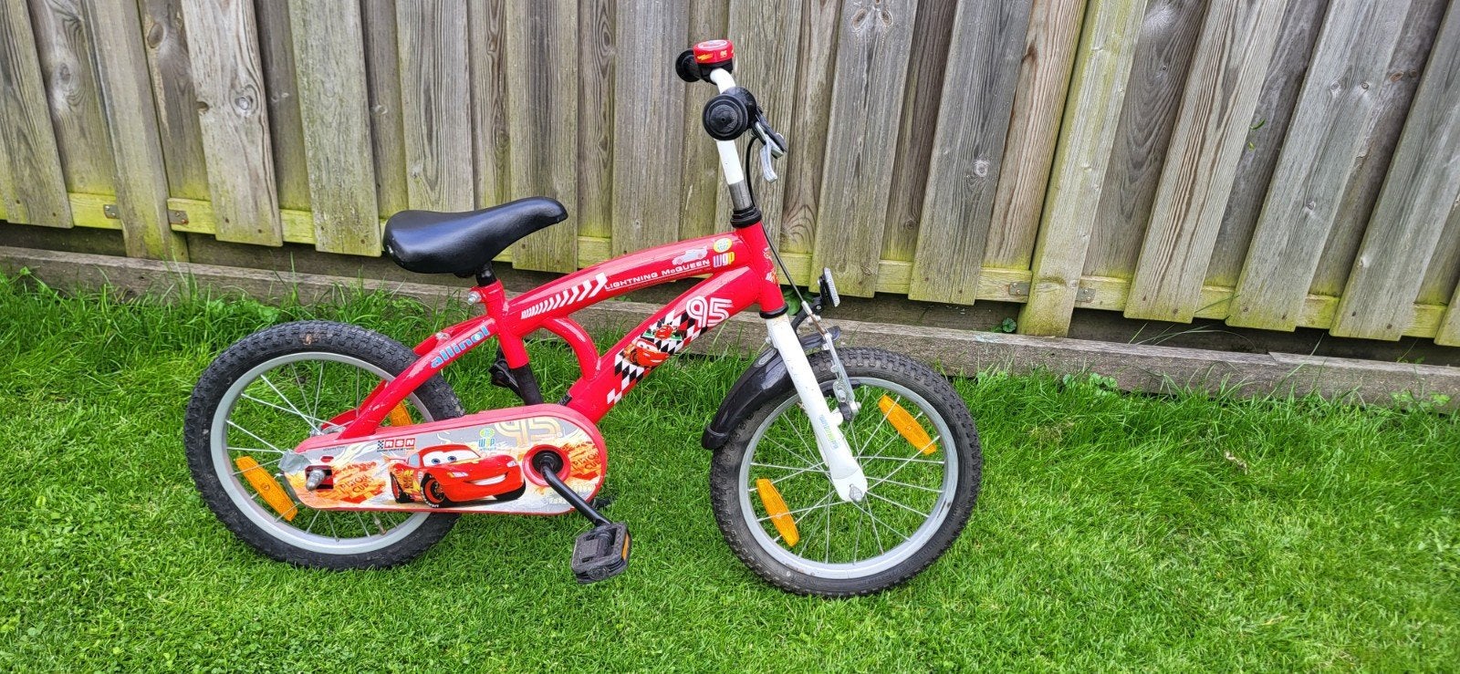Kinderfiets 16 inch - Cars thema, Fietsen en Brommers, Fietsen | Kinderfietsjes, Ophalen, Gebruikt, 16 tot 20 inch