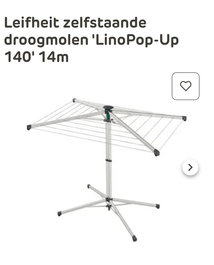 Leifheit LinoPop-Up 140 Droogmolen, Ophalen, Nieuw, Droogmolen