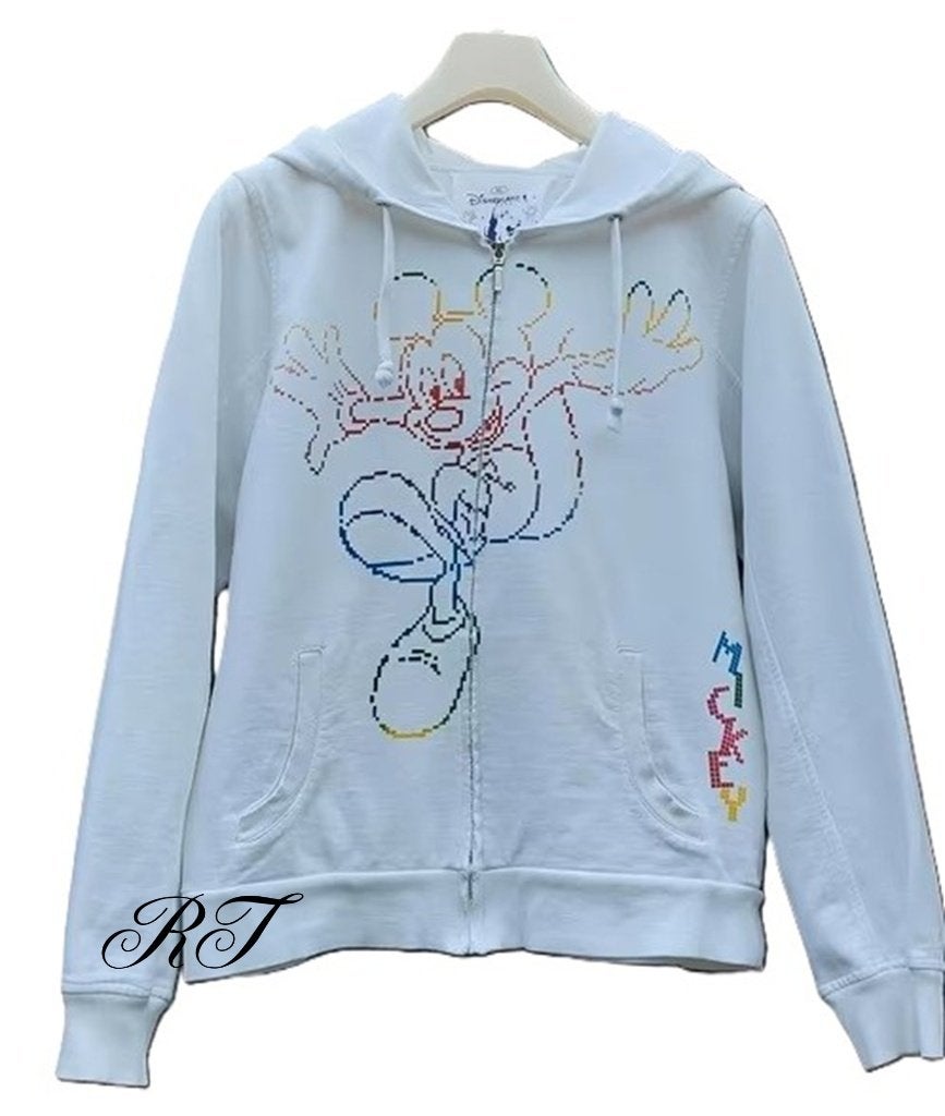 Prachtige mooie Mickey dames hoodie met rits., Ophalen of Verzenden, Mickey Mouse, Zo goed als nieuw, Kleding of Textiel