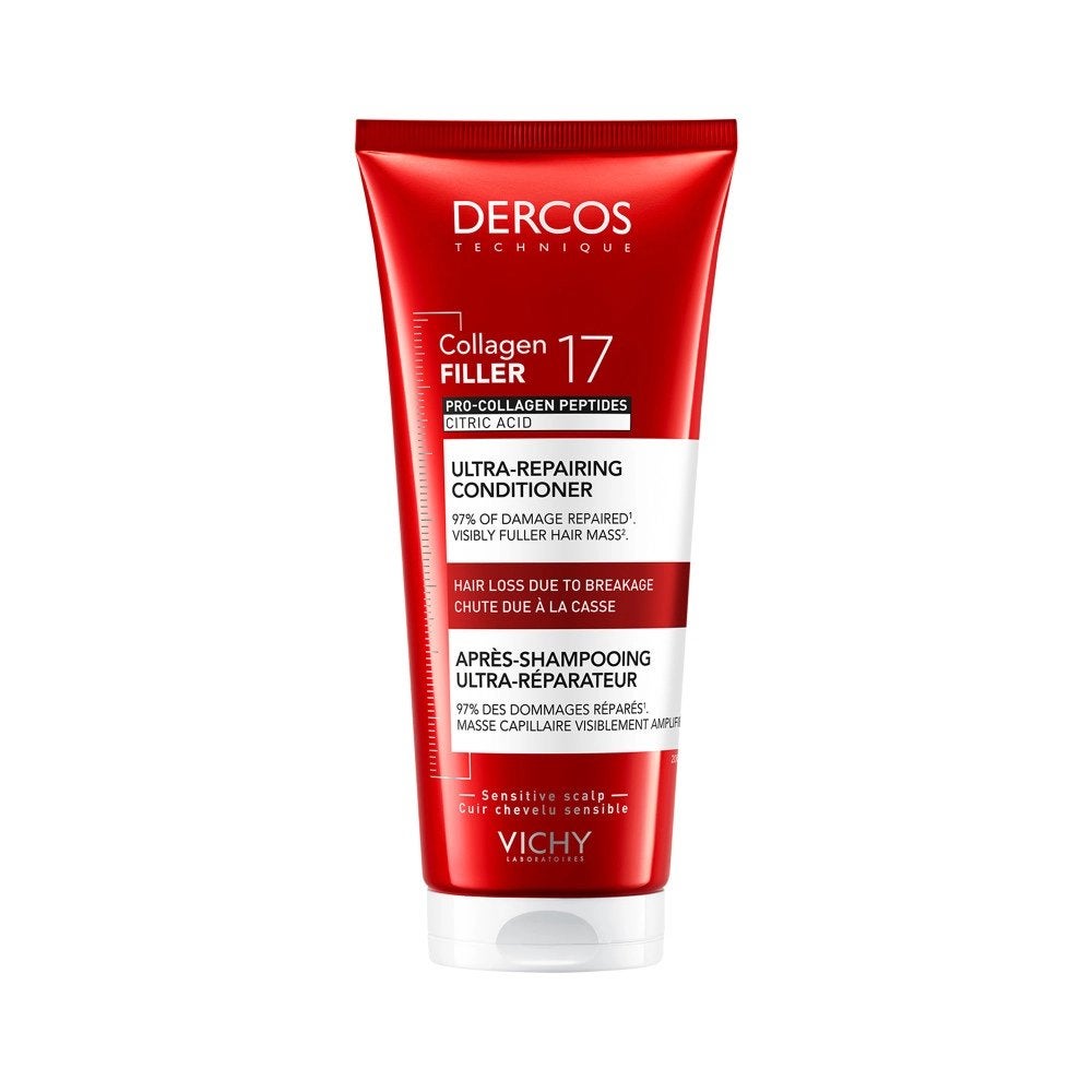 Vichy Dercos Collagen 17 Filler Conditioner 200ml, Verzenden, Nieuw, Shampoo of Conditioner