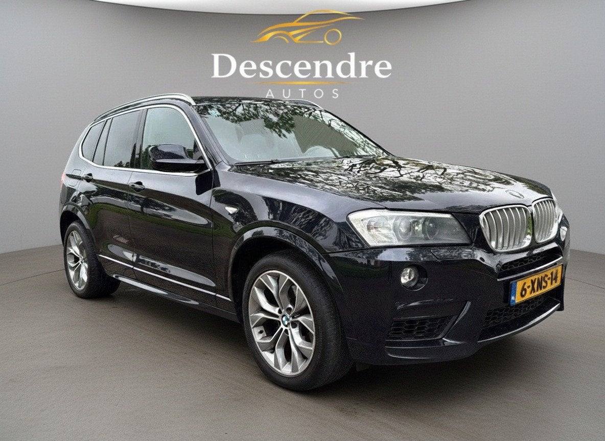 BMW X3 xDrive35d HE M Sport MOTOR SCHADE ex bpm (bj 2013), Auto's, Automaat, Euro 5, Gebruikt, Zwart