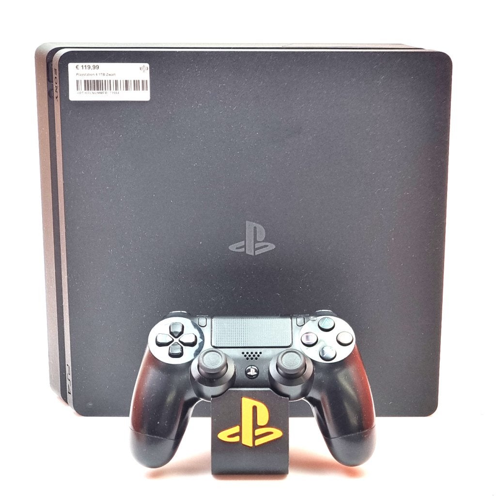 Playstation 4 Slim 1TB Zwart, Spelcomputers en Games, Spelcomputers | Sony PlayStation 4, Sony, Zo goed als nieuw, Support@sony.com