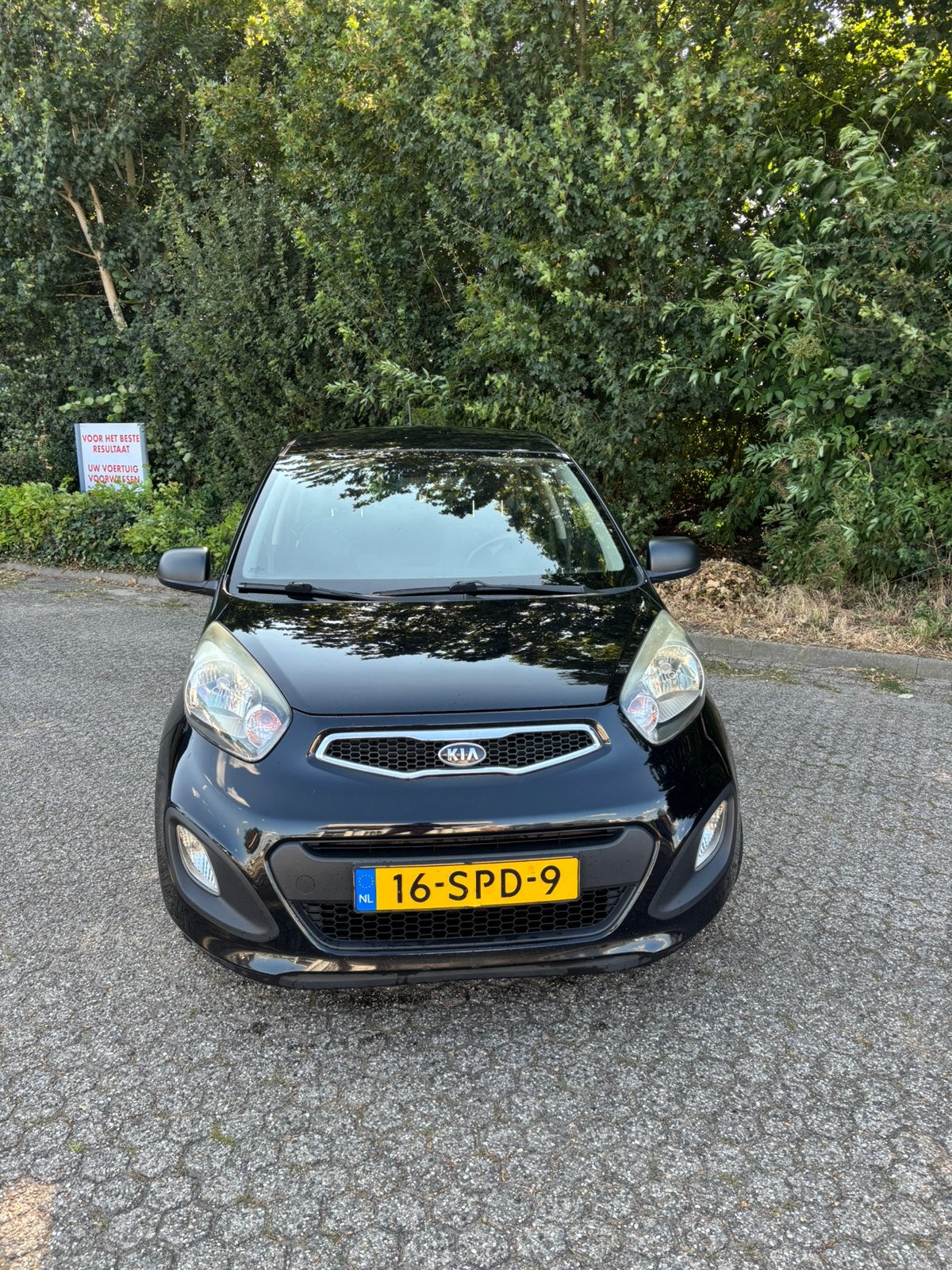 Kia Picanto 1.2 Cvvt 5-DRS 2012 Zwart NIEUWE APK, Voorwielaandrijving, 4 cilinders, 400 kg, Zwart