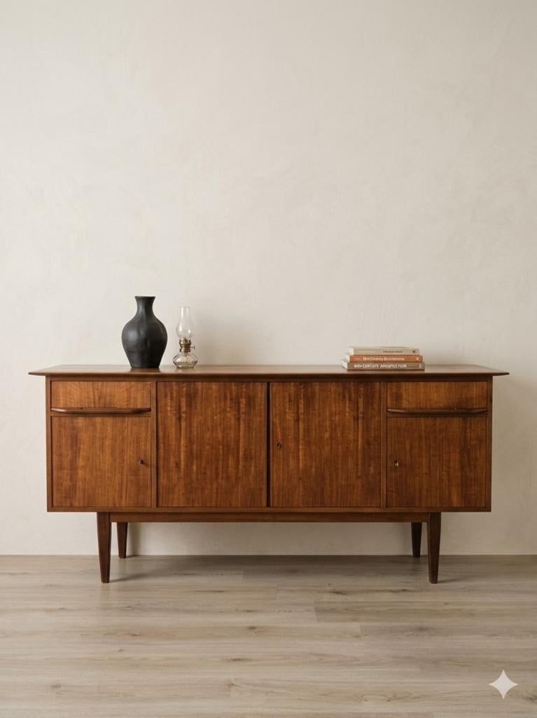 Vintage mid century dressoir | sideboard, Ophalen, Zo goed als nieuw, 25 tot 50 cm