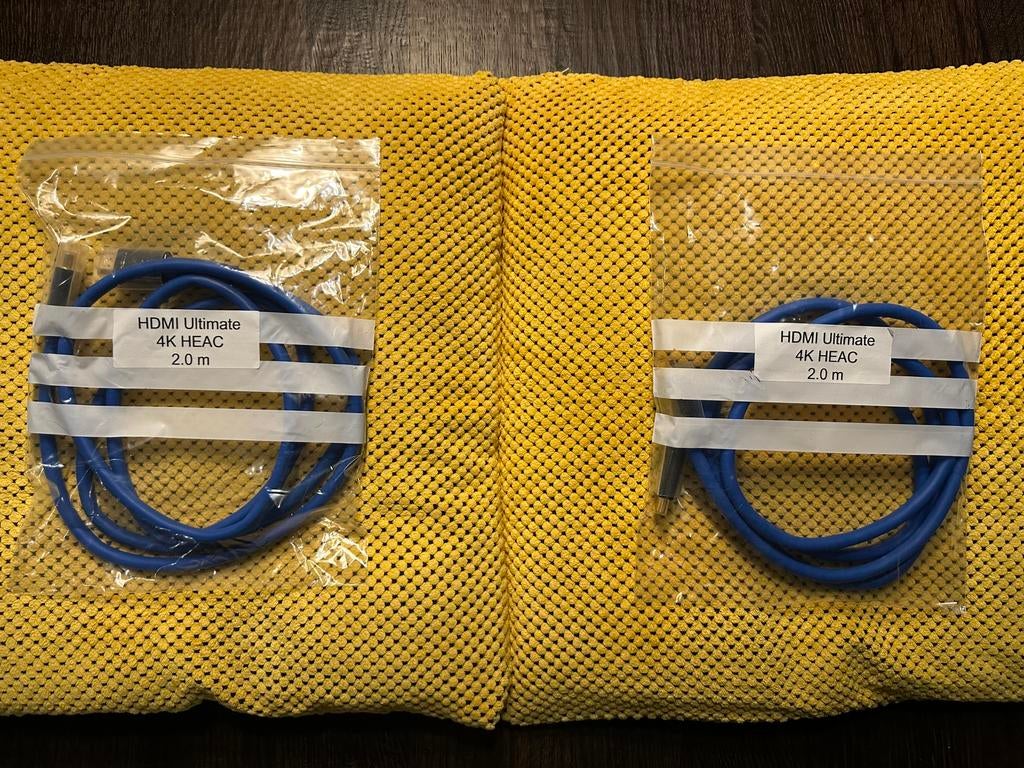 Van den Hul HDMI Ultimate 4K - 2 meter - 2 stuks - NIEUW, Ophalen, Nieuw, 2 tot 5 meter, HDMI-kabel
