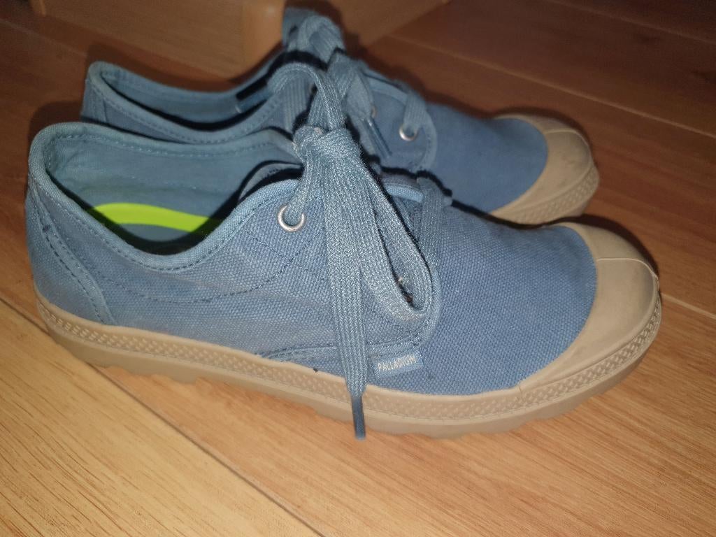 Palladium mt.39 sneakers in blauwe canvas en rubber zool, Blauw, Palladium, Ophalen of Verzenden, Sneakers of Gympen