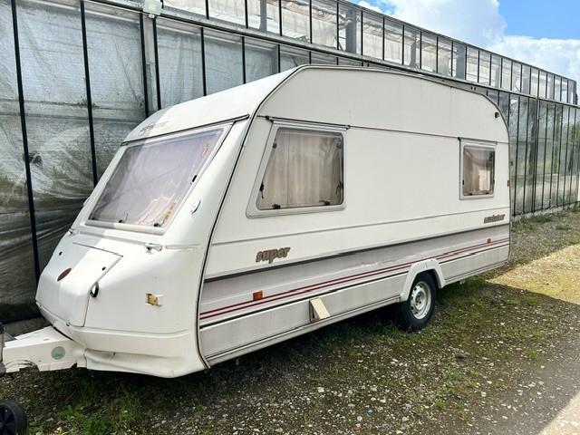 Sprite Musketeer caravan (bouwjaar 1993), Caravans en Kamperen, Caravans, Standaardzit, Koelkast, Bedrijf, 750 - 1000 kg