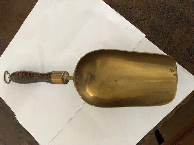 Koperen Schepje met Houten handvat, Ophalen of Verzenden, Koper