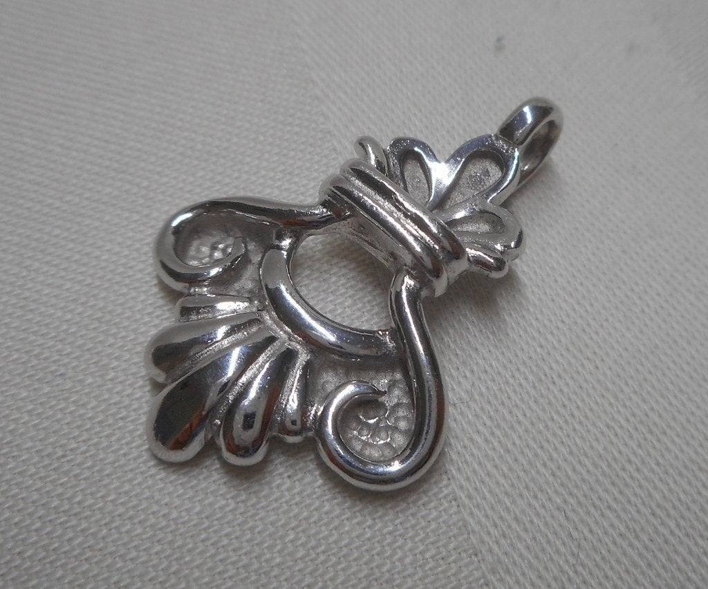 Zilveren aparte hanger nr.1557, Sieraden, Tassen en Uiterlijk, Verzenden, Zo goed als nieuw, Zilver, Zilver
