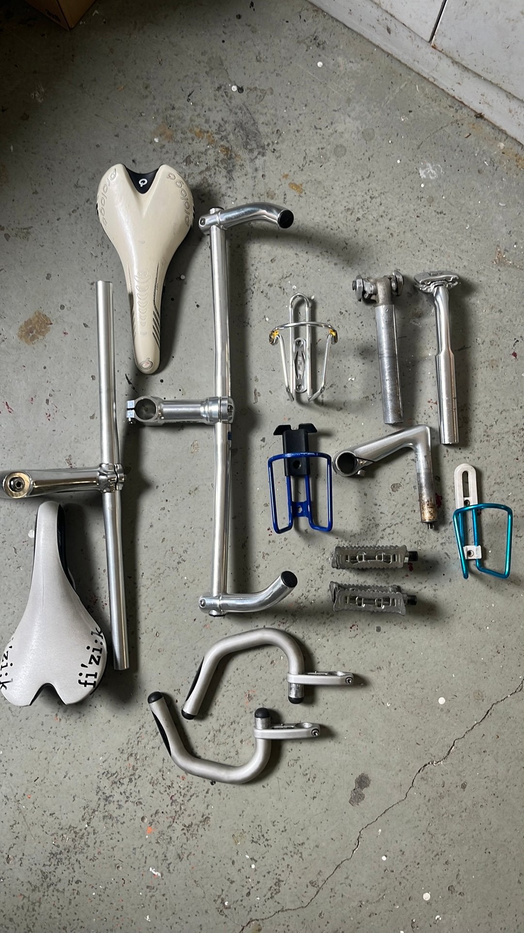 Vintage bikeparts Cinelli Weinmann en meer, Gebruikt, Overige materialen, Overige typen, Ophalen of Verzenden