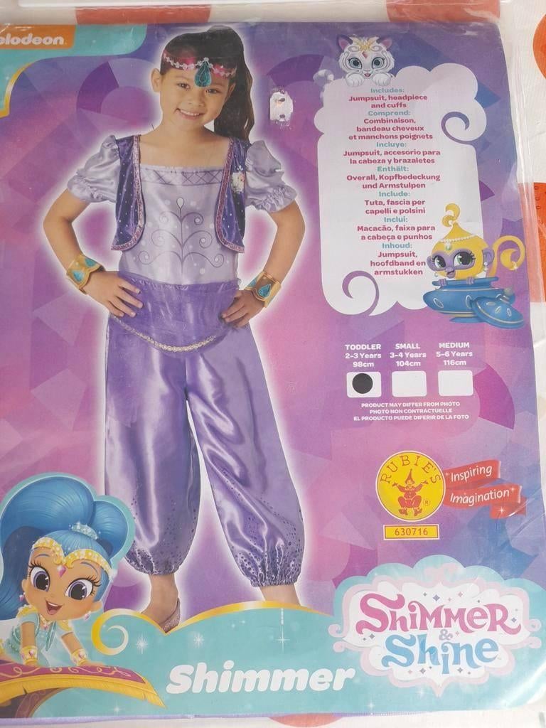 Verkleedkleren: Shimmer & Shine Nickelodeon NIEUW mt 98, Kinderen en Baby's, Carnavalskleding en Verkleedspullen, Ophalen of Verzenden