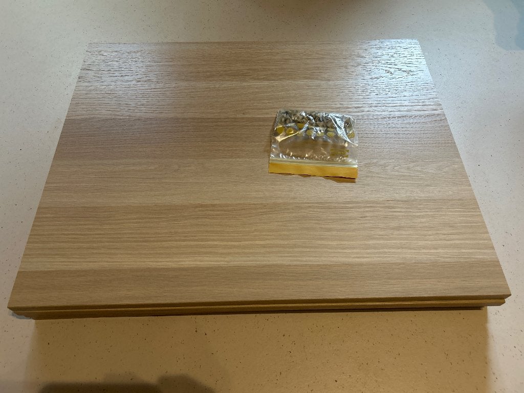 Pax planken licht eiken 75x58, Ophalen, Overige materialen, Gebruikt, 50 tot 100 cm