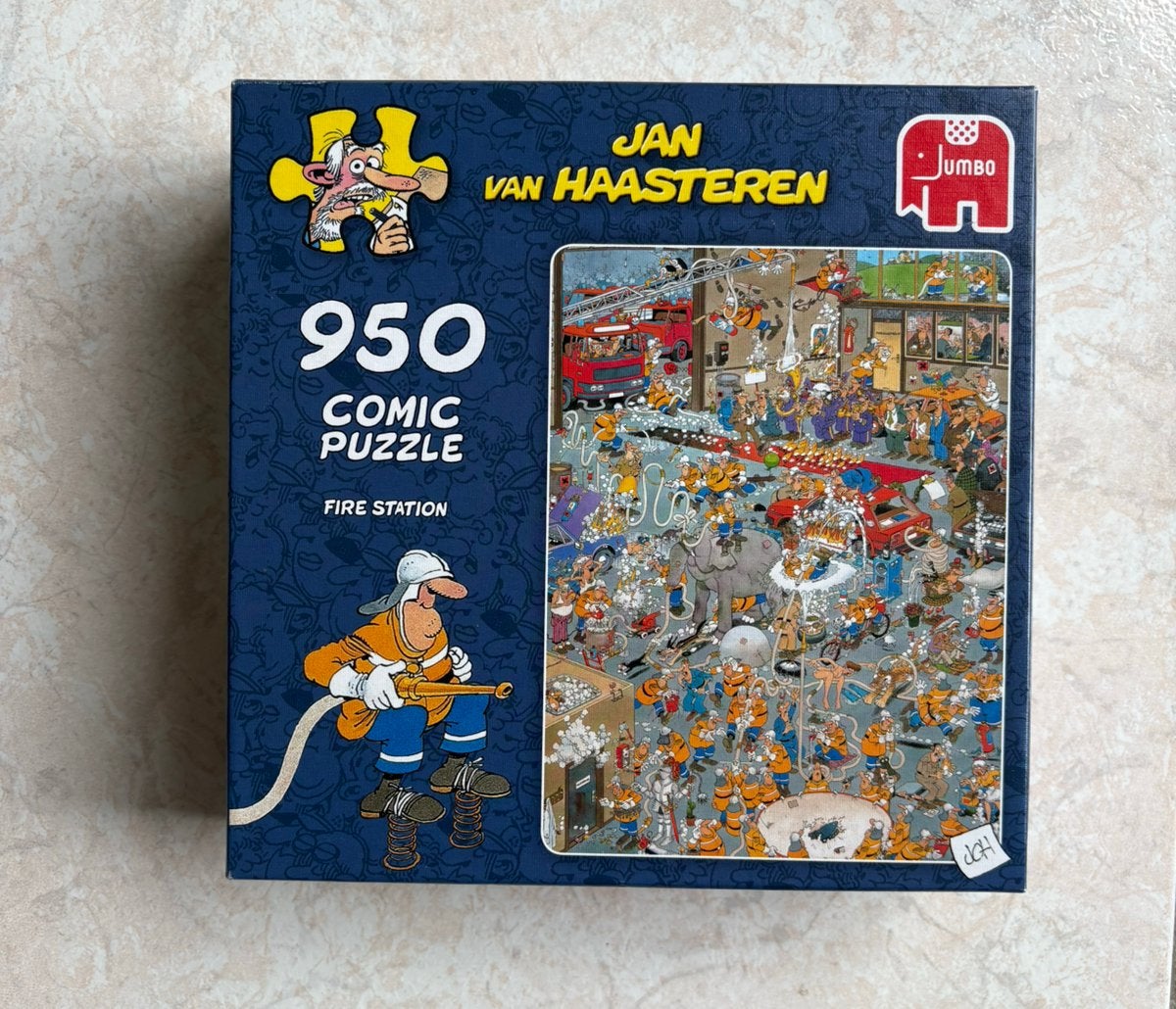 Jan van Haasteren - brandweer - 950 stukjes, Hobby en Vrije tijd, Denksport en Puzzels, Ophalen of Verzenden, 500 t/m 1500 stukjes