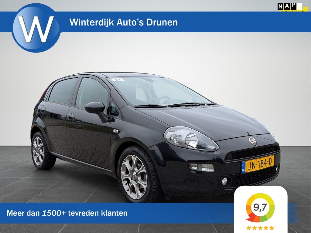 Fiat Punto Evo 0.9 TwinAir Lounge Clima|Cruise|Navigatie|NAP, Auto's, Voorwielaandrijving, Gebruikt, Euro 6, 100 pk
