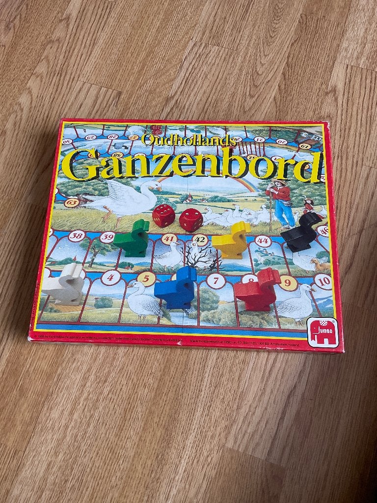 Ganzenbord, Drie of vier spelers, Ophalen of Verzenden, Gebruikt, Jumbo
